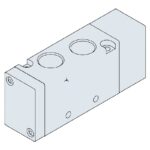 Monostabil 5/2 luftmanövrerad luftventil 4A300