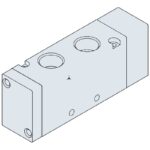 Monostabil 5/2 luftmanövrerad luftventil 4A400