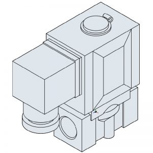Processventil direktverkande normalt stängd 3/8" 2S050