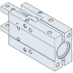 Enkelverkande normalt öppen parallellgrip HFPT