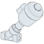 Processventil vinklad luftstyrd normalt stängd 3/8" 2J150