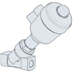 Processventil vinklad luftstyrd normalt stängd 1/2" 2J150