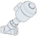 Processventil vinklad luftstyrd normalt öppen 3/8" 2JK150