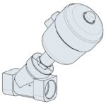Processventil vinklad luftstyrd normalt öppen 1-1/4" 2JK320