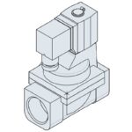 Processventil pilotstyrd normalt öppen 1" 2KW250