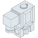 Processventil direktverkande normalt öppen 3/8" 2KL050