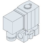 Processventil direktverkande normalt stängd 1/4" 2W030